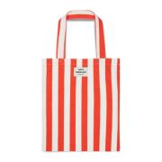 Gestreepte Shopper Tas Rood Mads Nørgaard , Multicolor , Dames