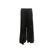 Pre-owned Wool bottoms Chanel Vintage , Black , Dames