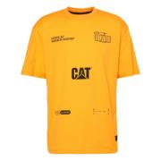 T-shirt CAT , Orange , Heren