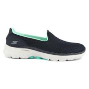 Navy Slip-On Trainers Vrouwen Lichtgewicht Skechers , Blue , Dames