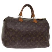 Pre-owned Canvas handbags Louis Vuitton Vintage , Brown , Dames