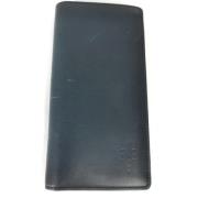 Pre-owned Leather wallets Louis Vuitton Vintage , Blue , Dames