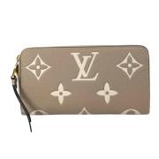 Pre-owned Fabric wallets Louis Vuitton Vintage , Beige , Dames