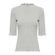 Opal Gray Melange T-shirt met korte mouwen Karen by Simonsen , Gray , ...