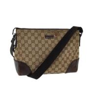 Pre-owned Canvas gucci-bags Gucci Vintage , Beige , Dames