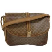 Pre-owned Leather shoulder-bags Celine Vintage , Beige , Dames