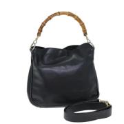 Pre-owned Leather gucci-bags Gucci Vintage , Black , Dames