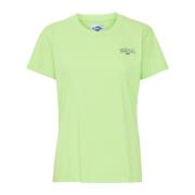 Dames Lime T-Shirt Top Ball , Green , Dames