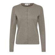 Eenvoudige Cardigan met Knoopsluiting Saint Tropez , Gray , Dames