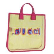 Pre-owned Vinyl totes Gucci Vintage , Beige , Dames