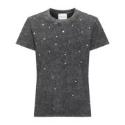 Diamond Tee Top met similisten My Essential Wardrobe , Gray , Dames