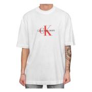 Archief Monologo Tee T-shirt Calvin Klein , White , Heren