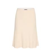 Midi Skirts Soaked in Luxury , Beige , Dames