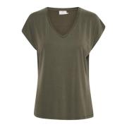 T-Shirts Kaffe , Green , Dames