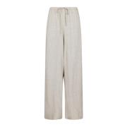 Wide Trousers Neo Noir , Beige , Dames