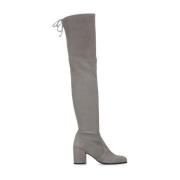 Grijze Suède Leren Veterschoenen Stuart Weitzman , Gray , Dames