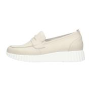 Beige Loafer met Dikke Zool Waldläufer , Beige , Dames