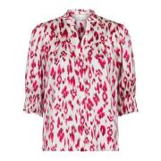 Vibrant Blouse Diana Grafische Print Neo Noir , Multicolor , Dames