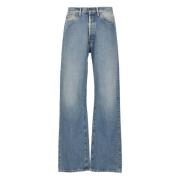 Blauwe Katoenen Jeans met Vijf Zakken Maison Margiela , Blue , Heren