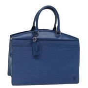 Pre-owned Leather handbags Louis Vuitton Vintage , Blue , Dames