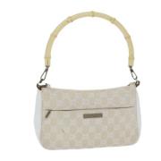 Pre-owned Canvas handbags Gucci Vintage , White , Dames