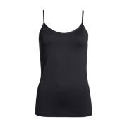 Sportieve en minimalistische bodycon top 2-Biz , Black , Dames