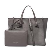 Miss Marcella Suede Tote Bag Gianni Chiarini , Gray , Dames