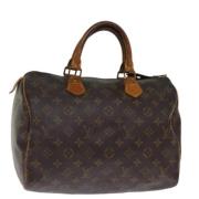 Pre-owned Canvas handbags Louis Vuitton Vintage , Brown , Dames