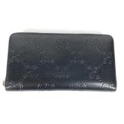 Pre-owned Leather wallets Gucci Vintage , Black , Heren