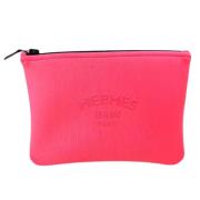 Pre-owned Fabric pouches Hermès Vintage , Pink , Dames