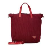 Pre-owned Leather prada-bags Prada Vintage , Red , Dames