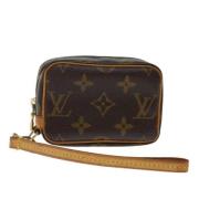 Pre-owned Canvas pouches Louis Vuitton Vintage , Brown , Dames