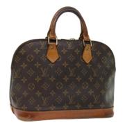 Pre-owned Canvas handbags Louis Vuitton Vintage , Brown , Dames