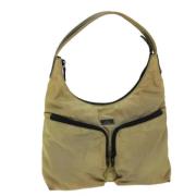 Pre-owned Nylon totes Gucci Vintage , Beige , Dames