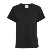 T-Shirts My Essential Wardrobe , Black , Dames