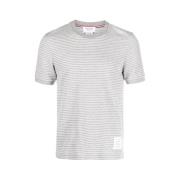 Casual Katoenen T-Shirt Thom Browne , Gray , Heren