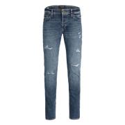 Slim Fit Lange broek Jack & Jones , Blue , Heren