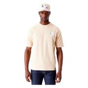 MLB Bloemen Grafisch T-shirt New Era , Beige , Heren