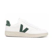 V-12 Leren Wit Cyprus Sneakers Veja , Green , Heren