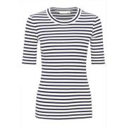 Gestreepte T-Shirt Top - Whisper White/Midnight Magic InWear , Multico...