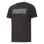 Atletiek T-shirt Puma , Black , Heren