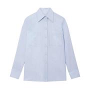 Flanellen Overhemd Stella McCartney , Blue , Dames