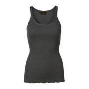 Eenvoudige Vrouwelijke Zijden Top Rosemunde , Gray , Dames