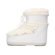 Lage Faux Fur Snowboots Icon Moon Boot , White , Dames