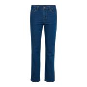 Straight Jeans Kaffe , Blue , Dames