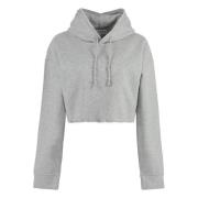 Biologisch Katoenen Hoodie Ganni , Gray , Dames