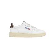 Witte Medalist Leren Sneakers Bruine Hiel Autry , White , Heren