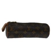 Pre-owned Canvas pouches Louis Vuitton Vintage , Brown , Dames