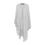 Grijze Cashmere Wrap Jas Ermanno Scervino , Gray , Dames