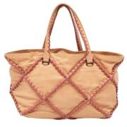 Pre-owned Leather totes Bottega Veneta Vintage , White , Dames